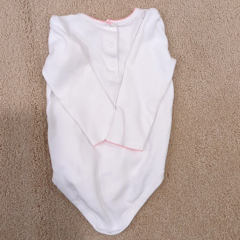 Gymboree White and Pink Bunny Matching Set